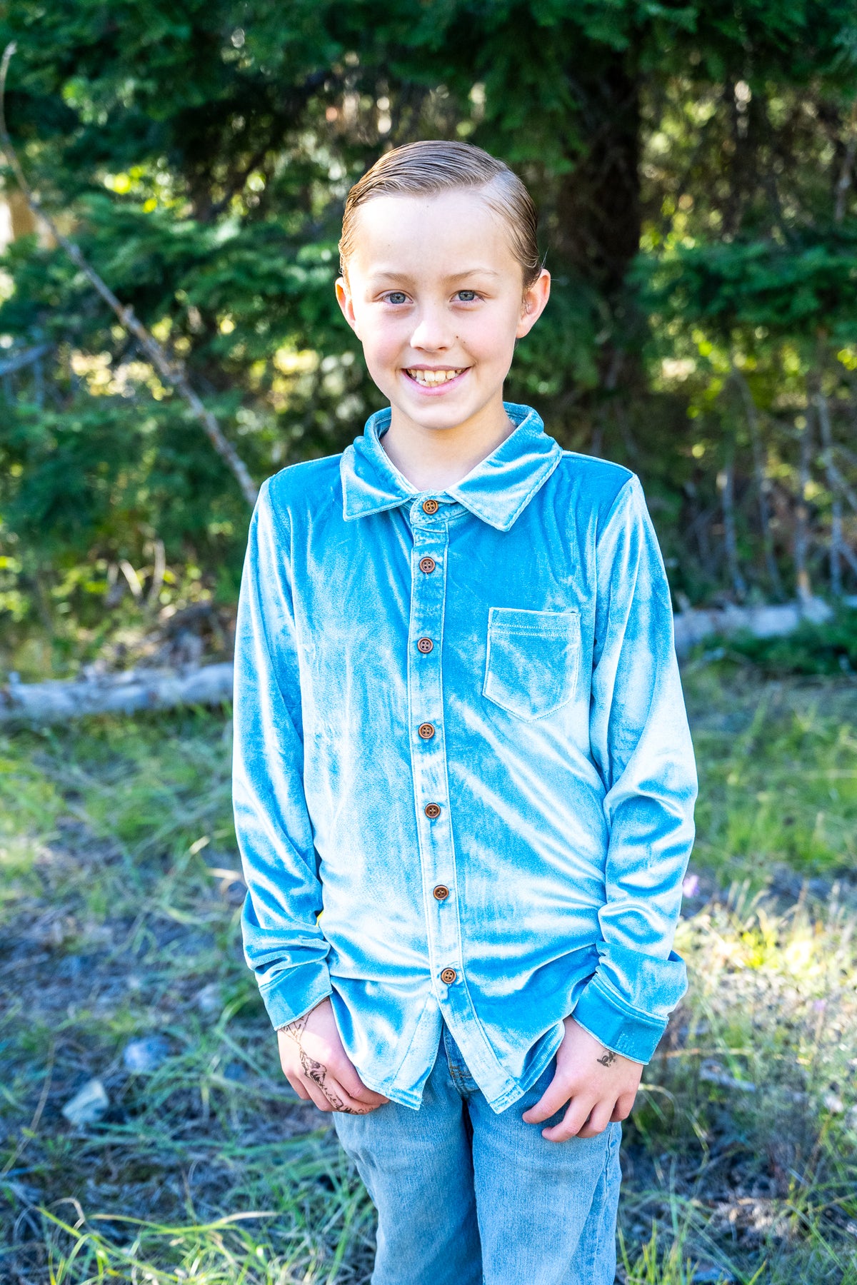 Festive Fairytale Crushed Velvet Shirt