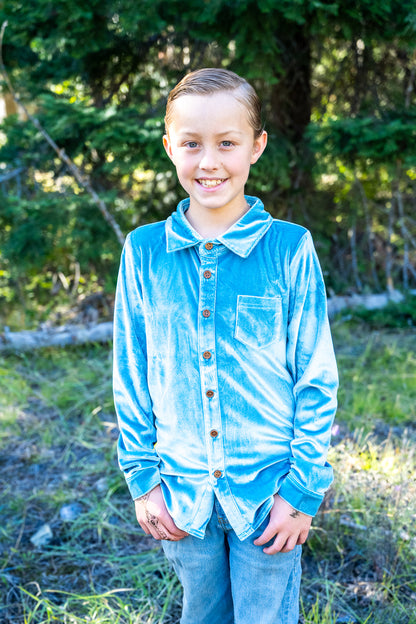 Festive Fairytale Crushed Velvet Shirt