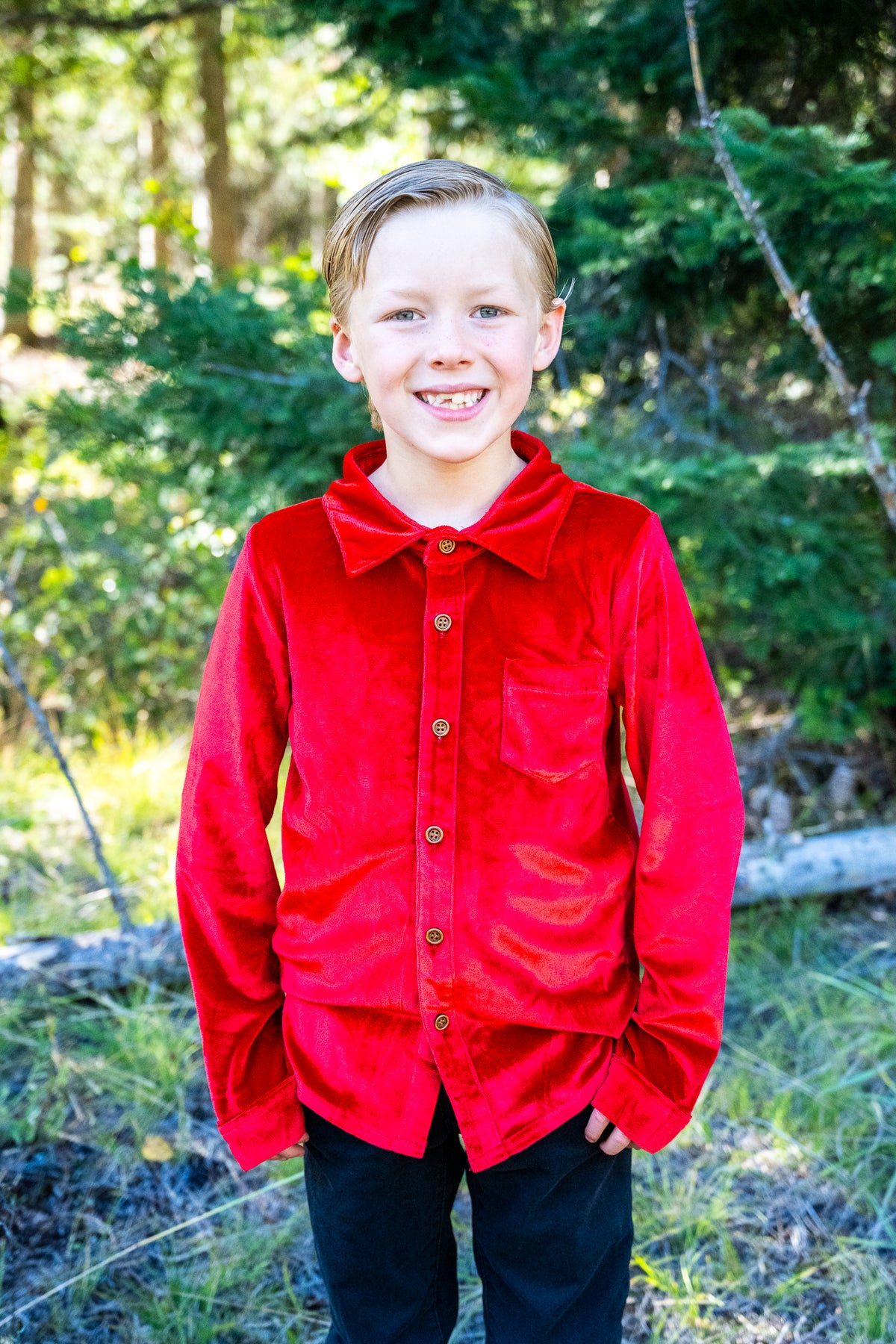 Festive Fairytale Crushed Velvet Shirt