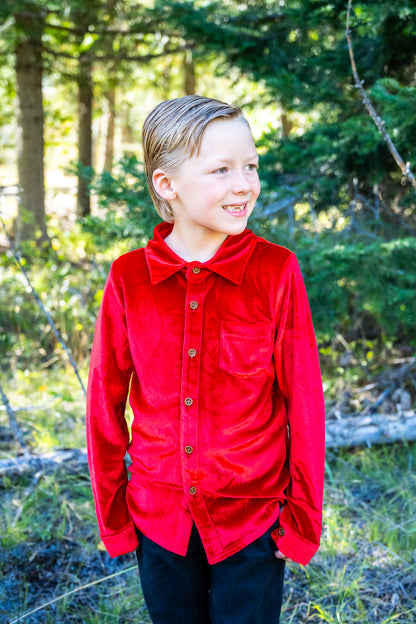 Festive Fairytale Crushed Velvet Shirt