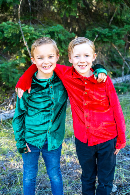 Festive Fairytale Crushed Velvet Shirt