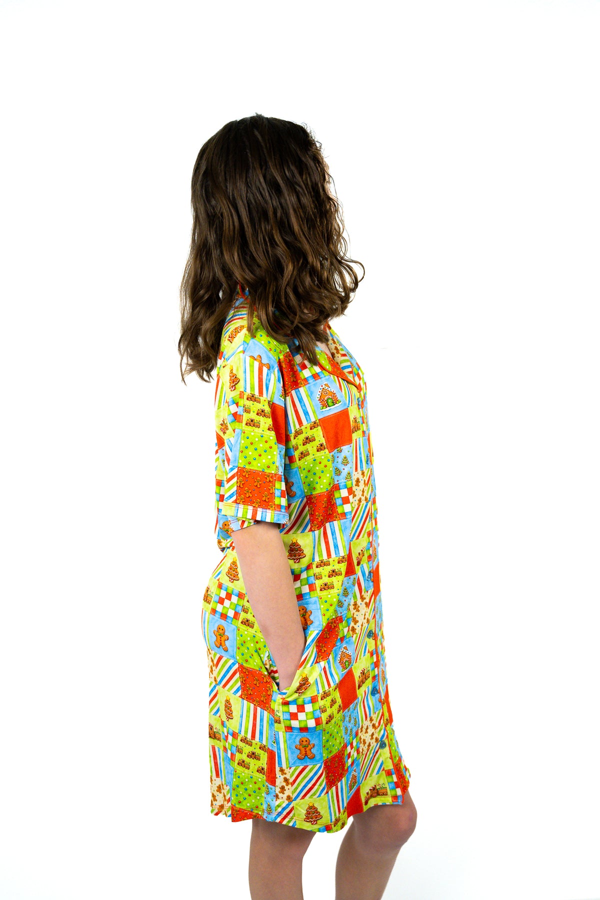 Button Down Lounge Gown