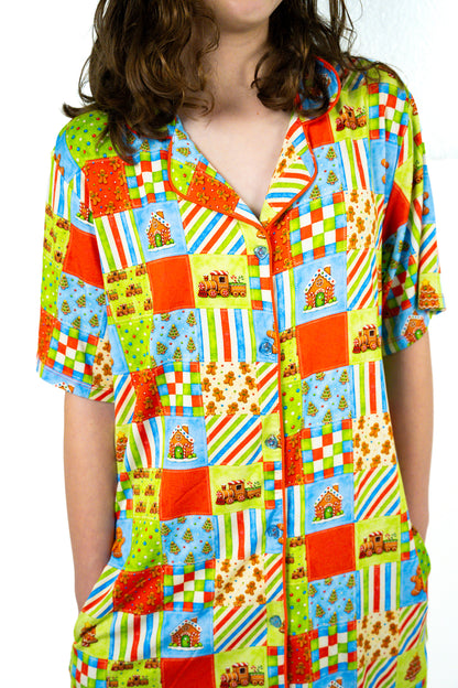 Button Down Lounge Gown