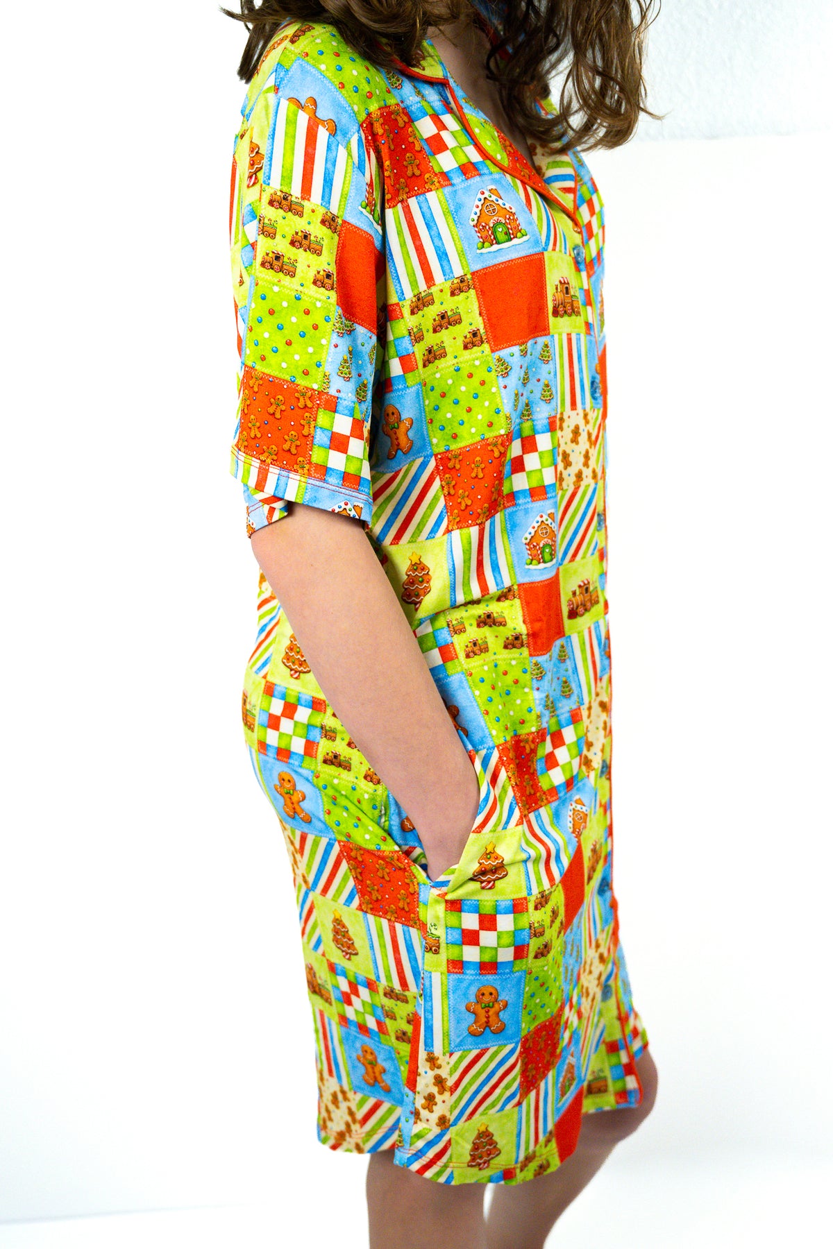 Button Down Lounge Gown