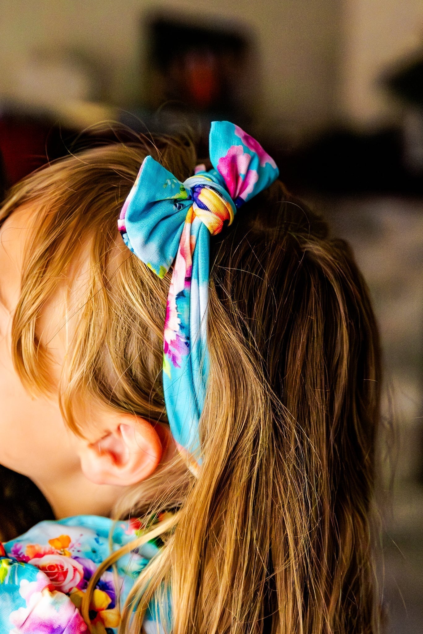 Headband with bow - Rainbow Daydreams