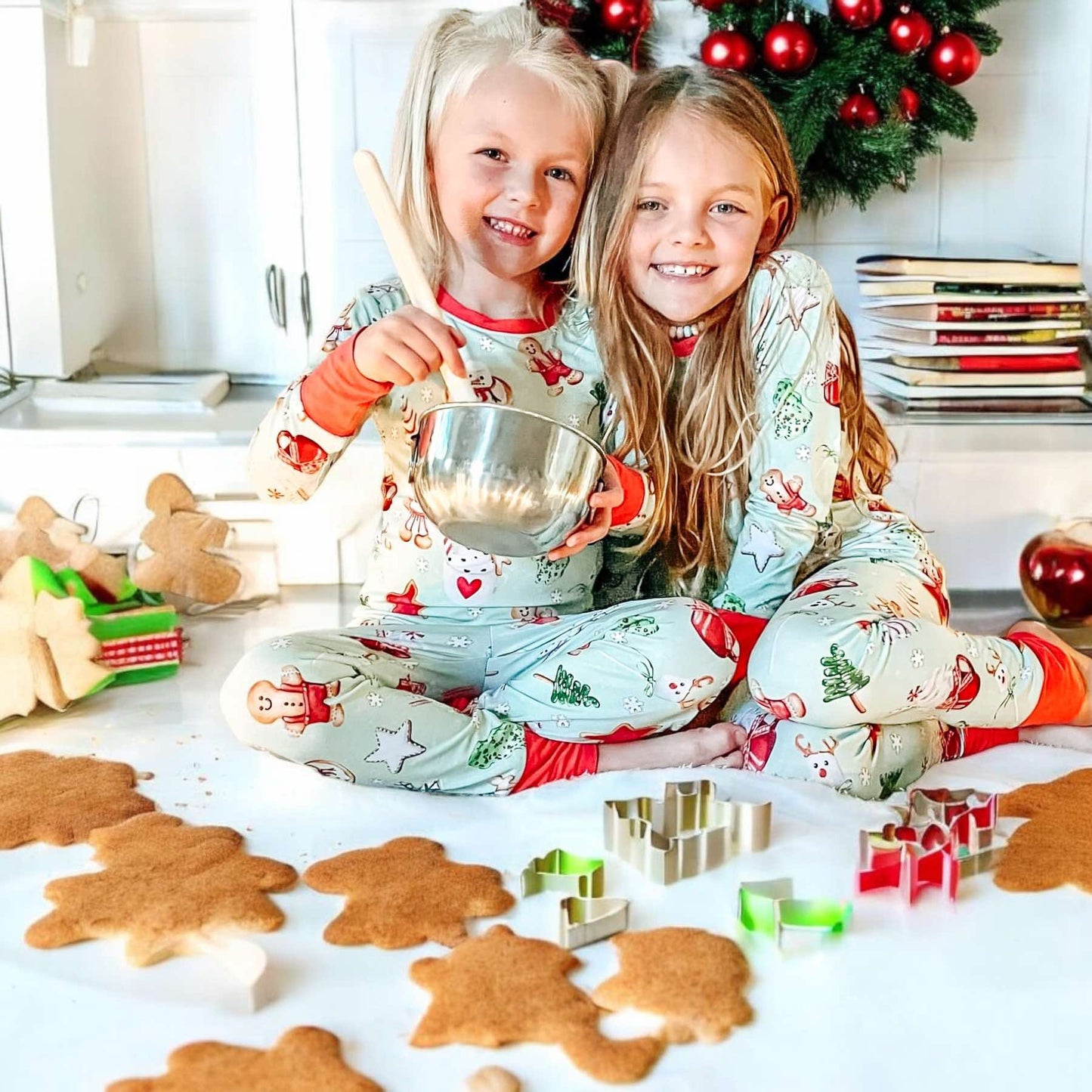 Long Sleeve PJs - Baking Spirits Bright