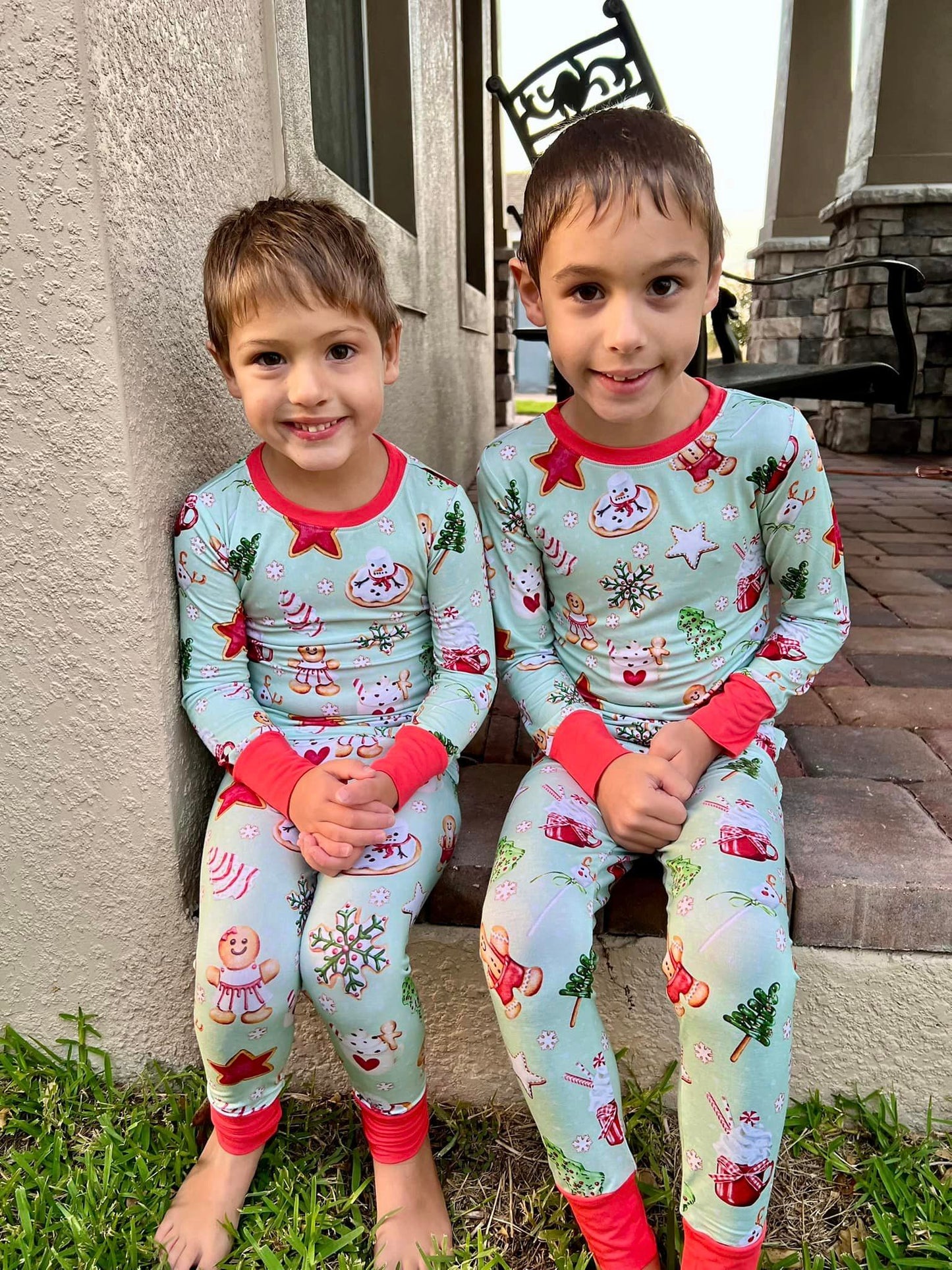 Long Sleeve PJs - Baking Spirits Bright