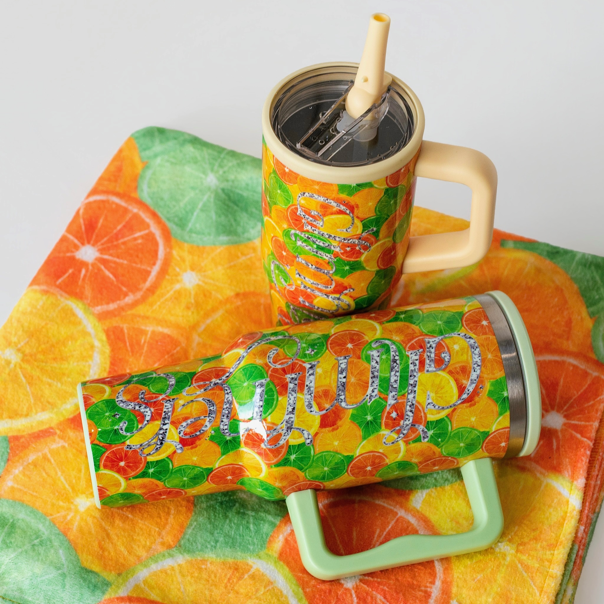 24 oz Stainless Steel Silly Citrus