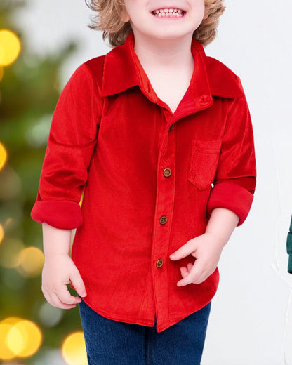 Festive Fairytale Crushed Velvet Shirt