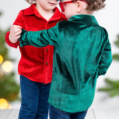 Festive Fairytale Crushed Velvet Shirt