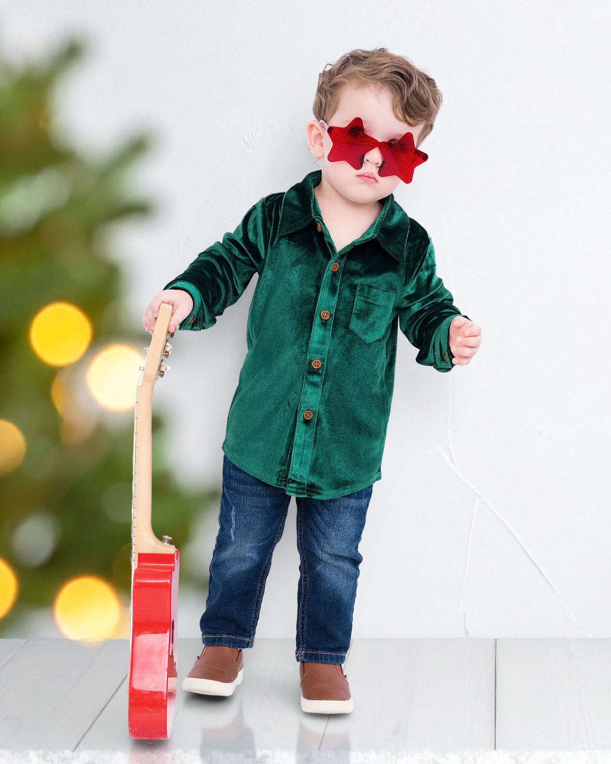 Festive Fairytale Crushed Velvet Shirt