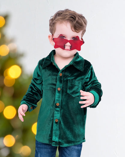 Festive Fairytale Crushed Velvet Shirt