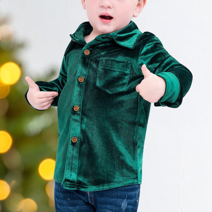 Festive Fairytale Crushed Velvet Shirt