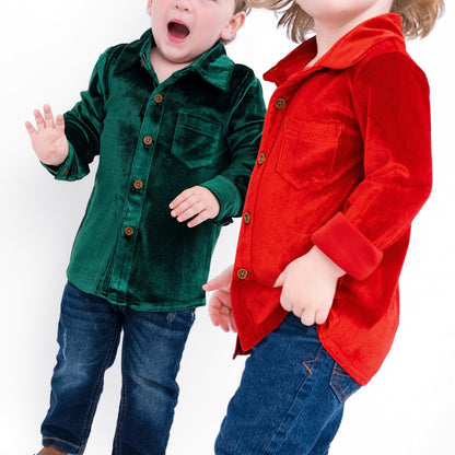 Festive Fairytale Crushed Velvet Shirt