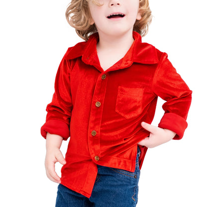 Festive Fairytale Crushed Velvet Shirt
