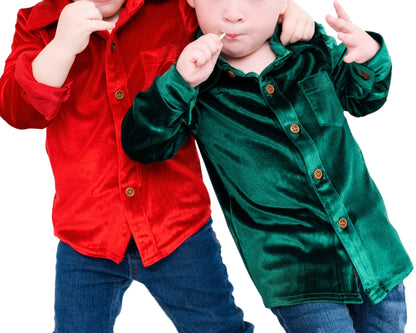 Festive Fairytale Crushed Velvet Shirt