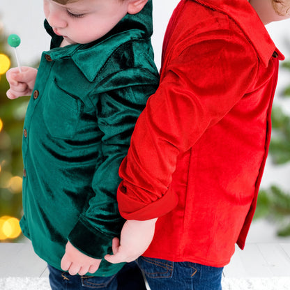 Festive Fairytale Crushed Velvet Shirt