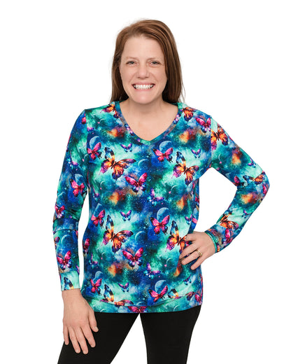 V-Neck French Terry Shirt