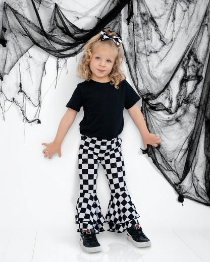 Double Ruffle Flare Leg