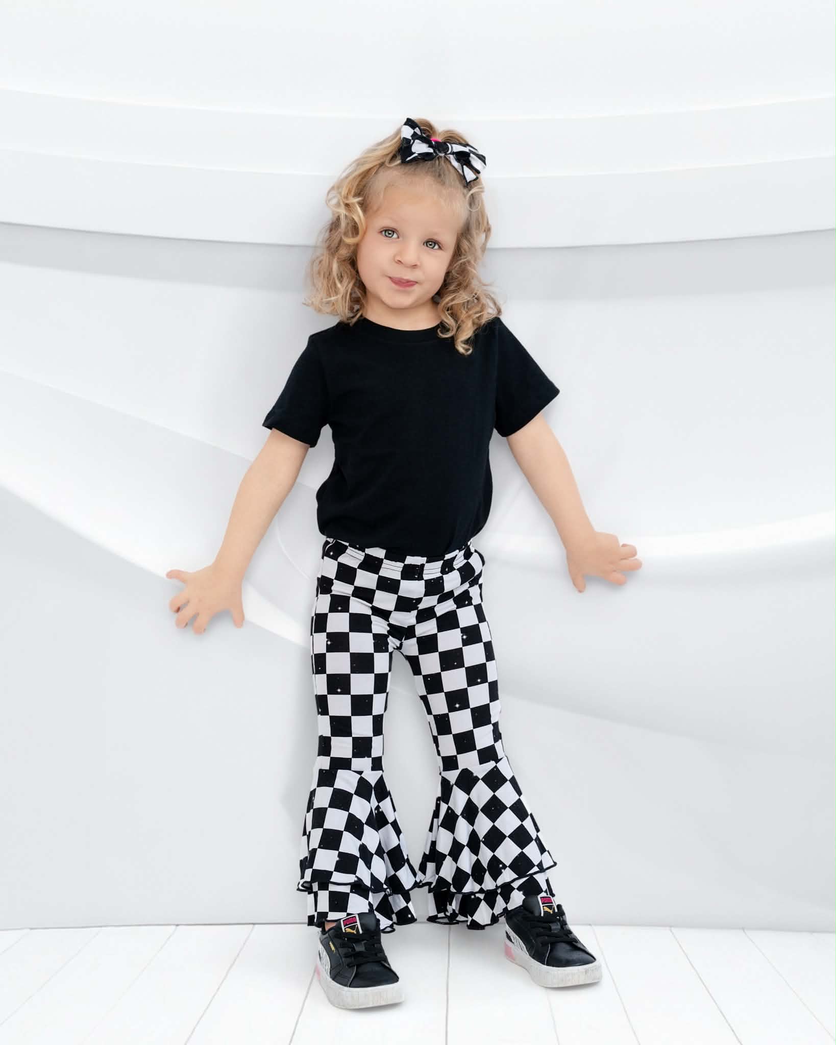 Double Ruffle Flare Leg