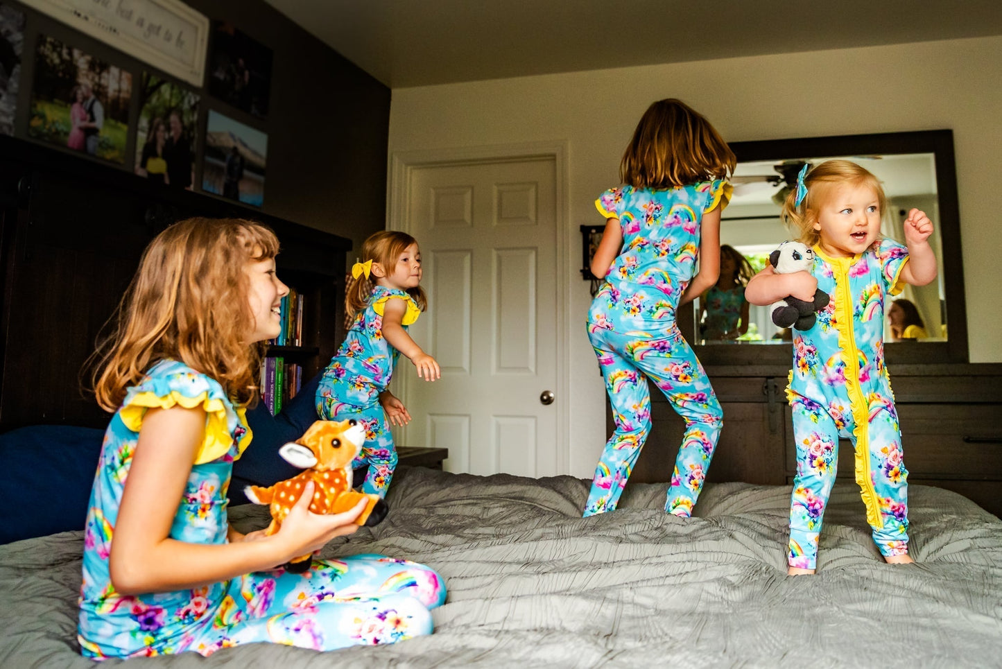 Flutter Sleeve PJs - Rainbow Daydreams