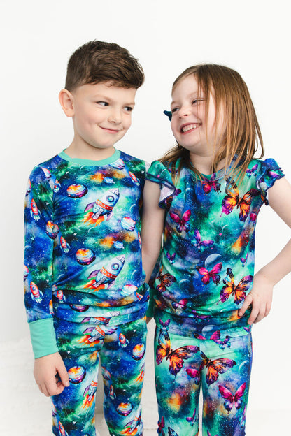 Flutter Sleeve PJs - Cosmic Flutters