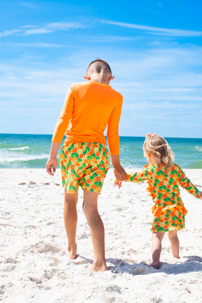 Rash-guard and Swim Trunks
