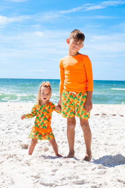 Rash-guard and Swim Trunks