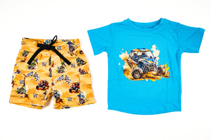 *New Style T-Shirt &  Cargo Shorts Set