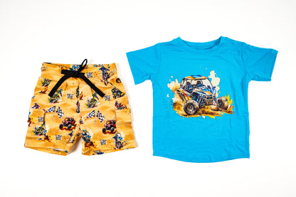 *New Style T-Shirt &  Cargo Shorts Set
