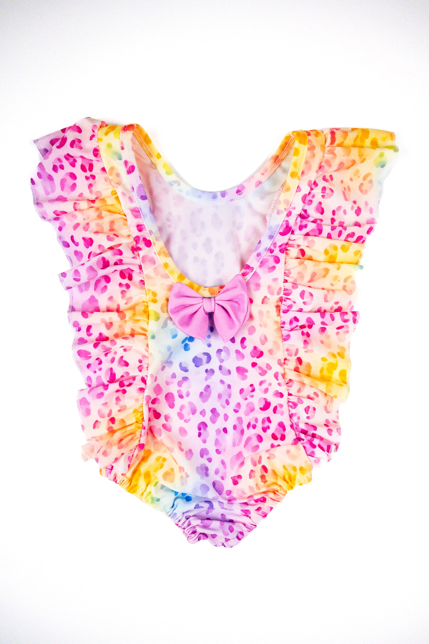 Ruffle Swim Suit with Bow