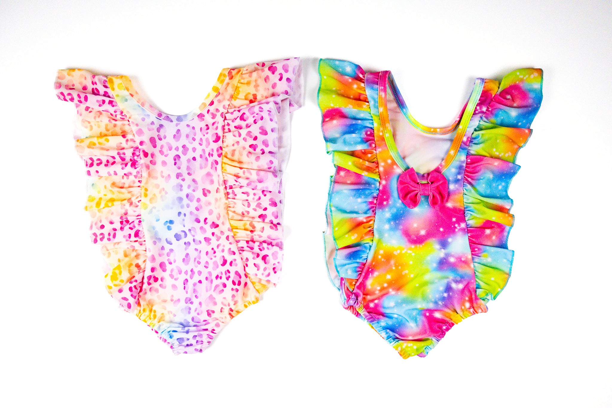 Ruffle Swim Suit with Bow