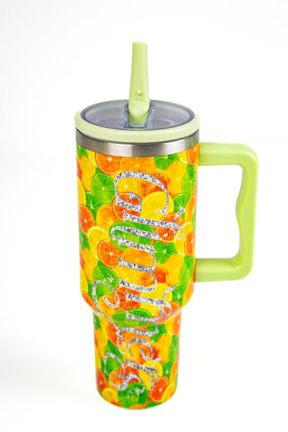 40 oz Stainless Steel Silly Citrus