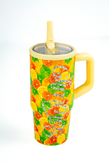24 oz Stainless Steel Silly Citrus