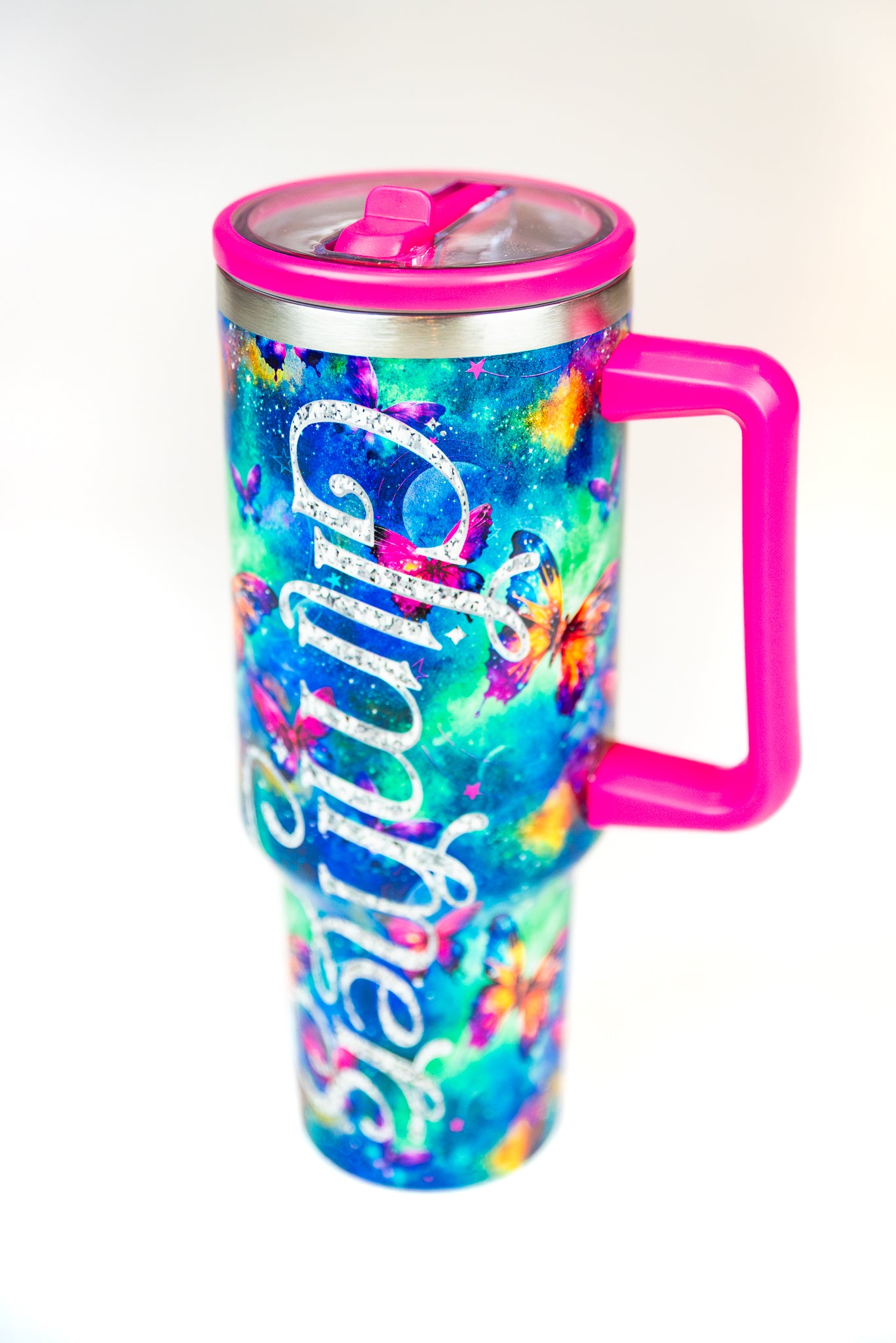 40 oz Stainless Steel Cosmic Flutters