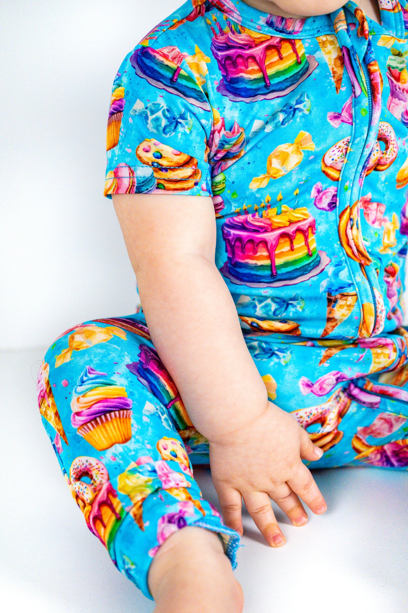 Coming soon. Short Sleeve Zip Romper