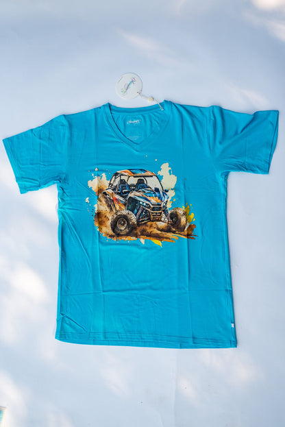 V-neck T-Shirt - Wheels n' Thrills