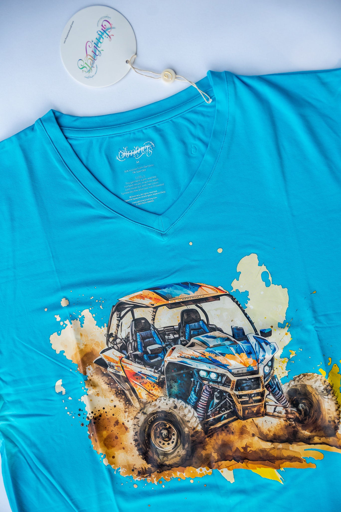 V-neck T-Shirt - Wheels n' Thrills