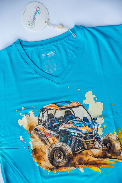 V-neck T-Shirt - Wheels n' Thrills