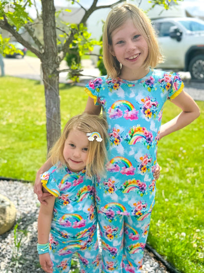 Flutter Sleeve PJs - Rainbow Daydreams