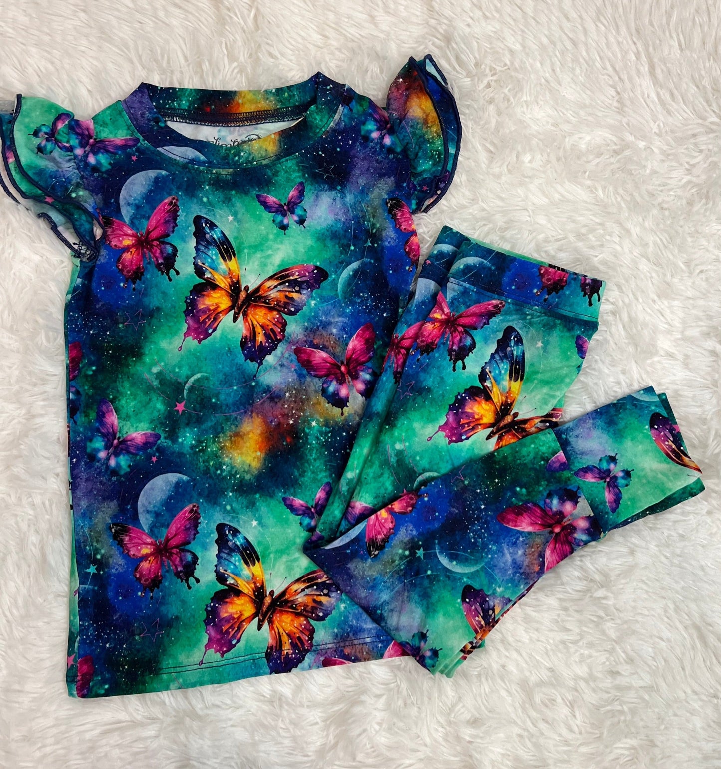 Flutter Sleeve PJs - Cosmic Flutters