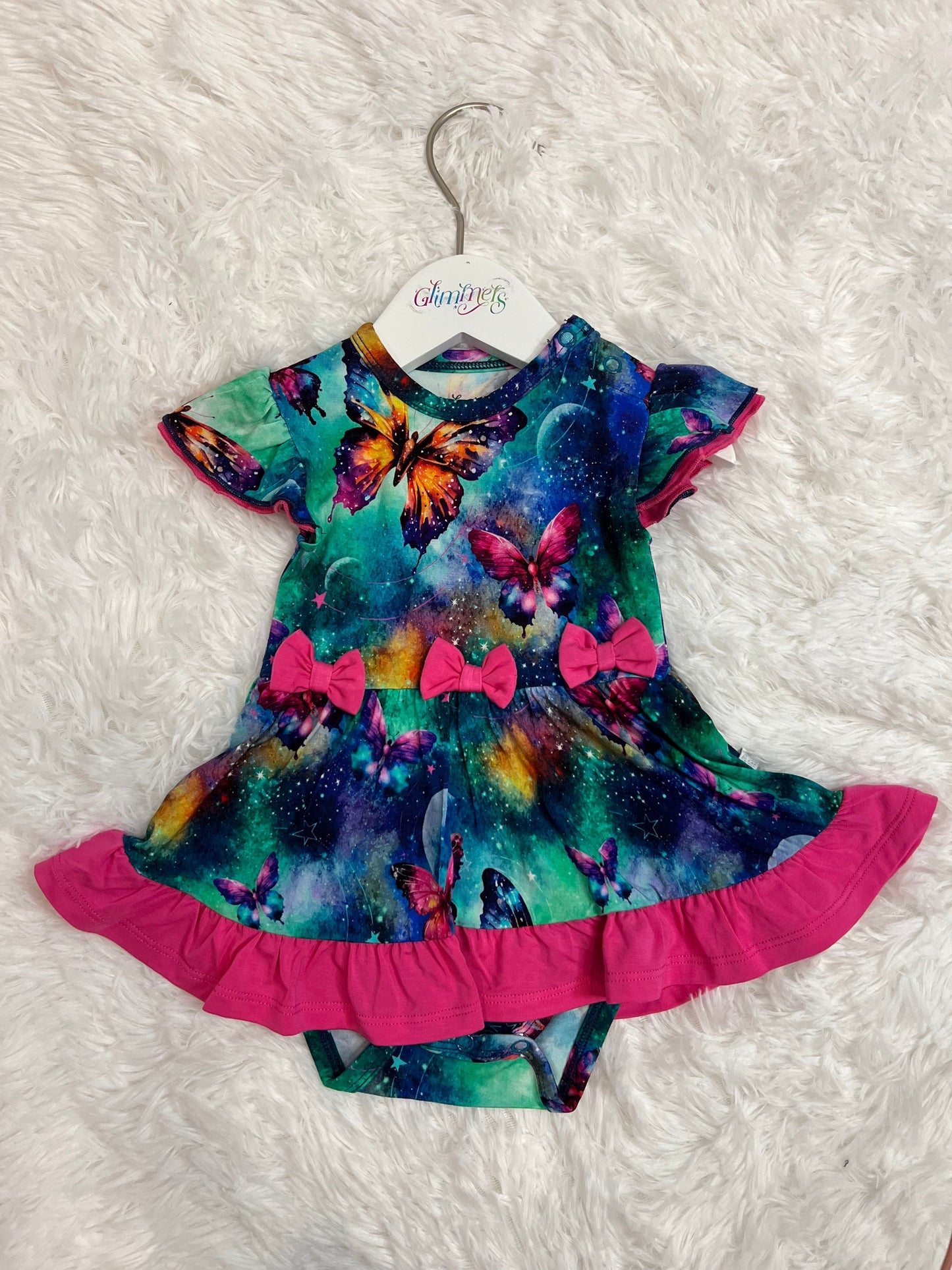 Twirl Dress with Bodysuit - Cosmic Flutters