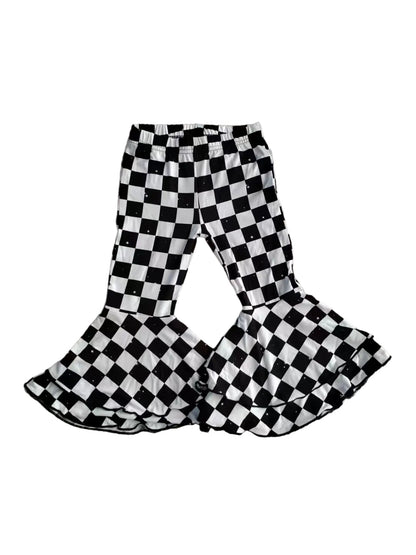 Double Ruffle Flare Leg
